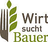 Logo „Wirt sucht Bauer“ in grün und braun